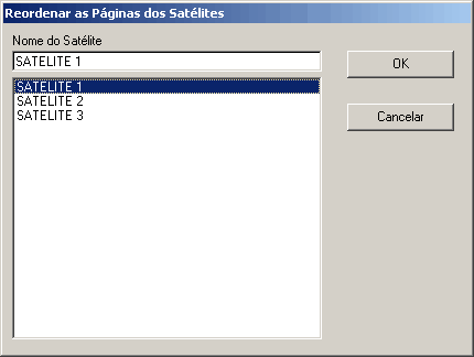 Lista de sat�lites existentes