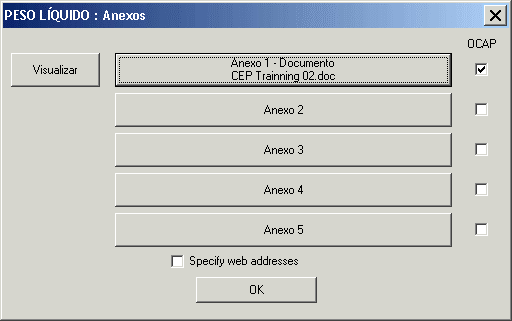 Menu Arquivo - Abrir Característica da tela principal do Módulo Hub